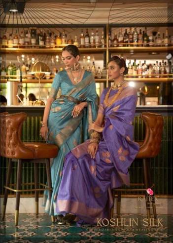 Koshlin Silk By Rajtex Partywear Weaving Silk Saree Collection